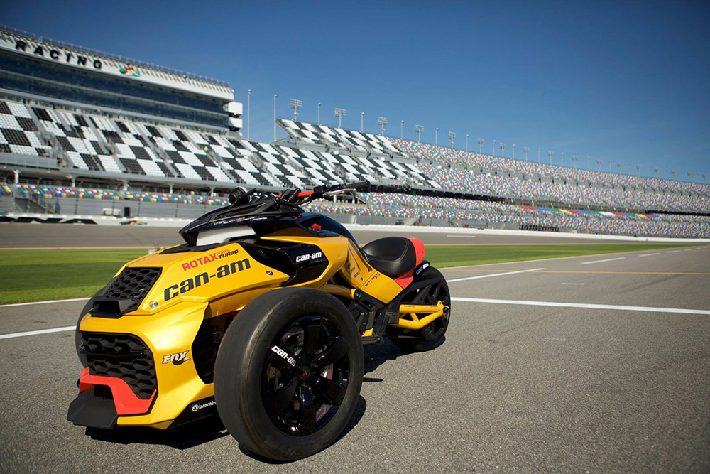 Марка Can-Am офіційно презентує ексклюзивну концептуальну модель SpyderF3 Turbo гоночного типу на міжнародному автодромі «Daytona International Speedway»